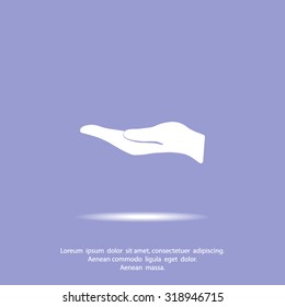 hand vector icon.