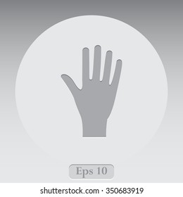 Hand vector icon 