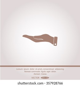 hand vector icon.