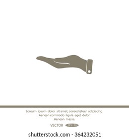 hand vector icon.