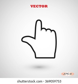  hand vector icon 