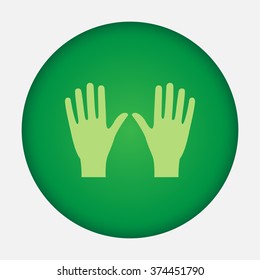 Hand vector icon 
