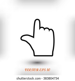  hand vector icon 