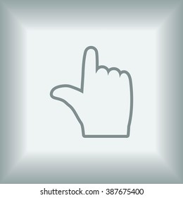  hand vector icon 
