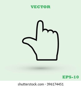  hand vector icon 