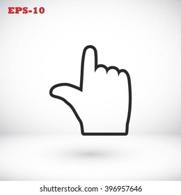  hand vector icon 