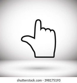  hand vector icon 