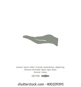 hand vector icon.