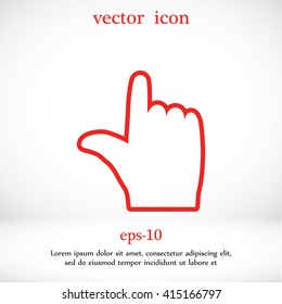  hand vector icon 