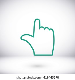  hand vector icon 