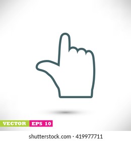  hand vector icon 