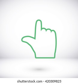  hand vector icon 