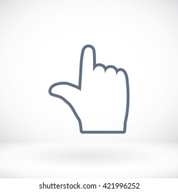  hand vector icon 