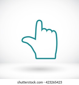  hand vector icon 