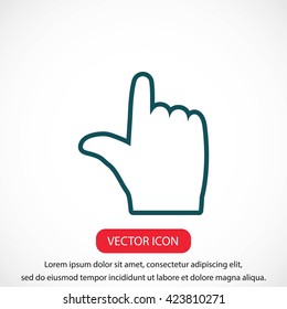  hand vector icon 