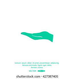 hand vector icon.
