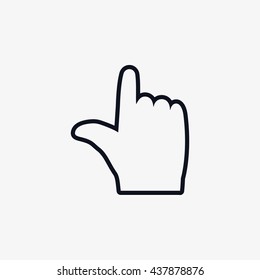  hand vector icon 
