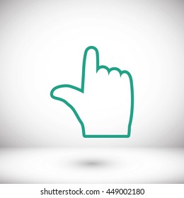  hand vector icon 