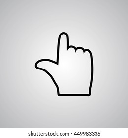  hand vector icon 