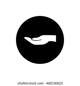 Hand vector icon