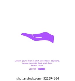hand vector icon.
