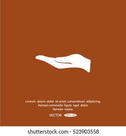 hand vector icon.