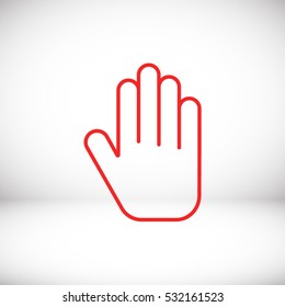 Hand vector icon