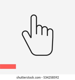 Hand vector icon