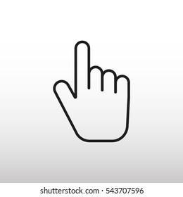 Hand vector icon