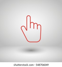 Hand vector icon