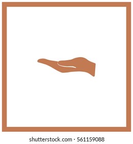 hand vector icon.