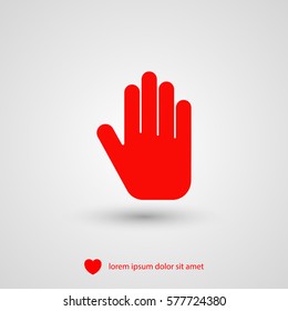 Hand vector icon