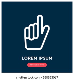 Hand vector icon