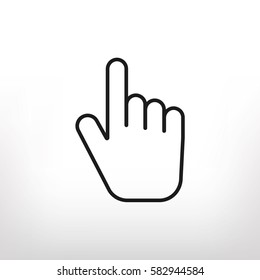 Hand vector icon