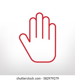 Hand vector icon