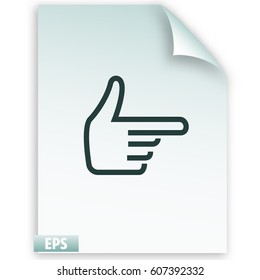 Hand vector icon