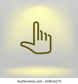Hand vector icon