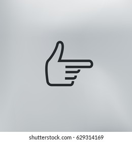 Hand vector icon