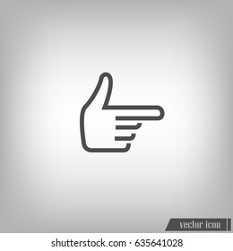 Hand vector icon