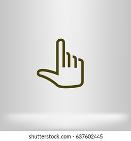 Hand vector icon