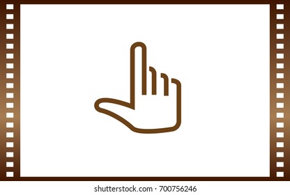 Hand vector icon