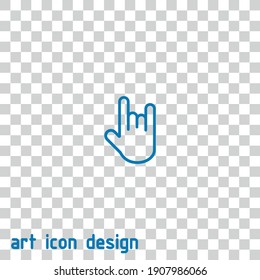 hand vector icon an abstract background