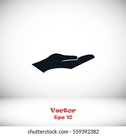 hand vector icon, Vector EPS 10 illustration style