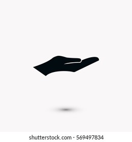 hand vector icon, Vector EPS 10 illustration style