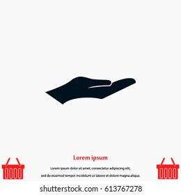 hand vector icon, Vector EPS 10 illustration style