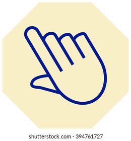 hand - vector icon, flat design