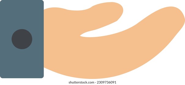 hand Vector Icon Flat Style
