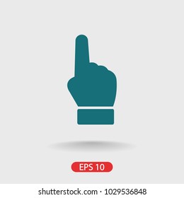 Hand vector icon, forefinger icon