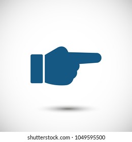 Hand vector icon, forefinger icon