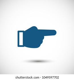 Hand vector icon, forefinger icon